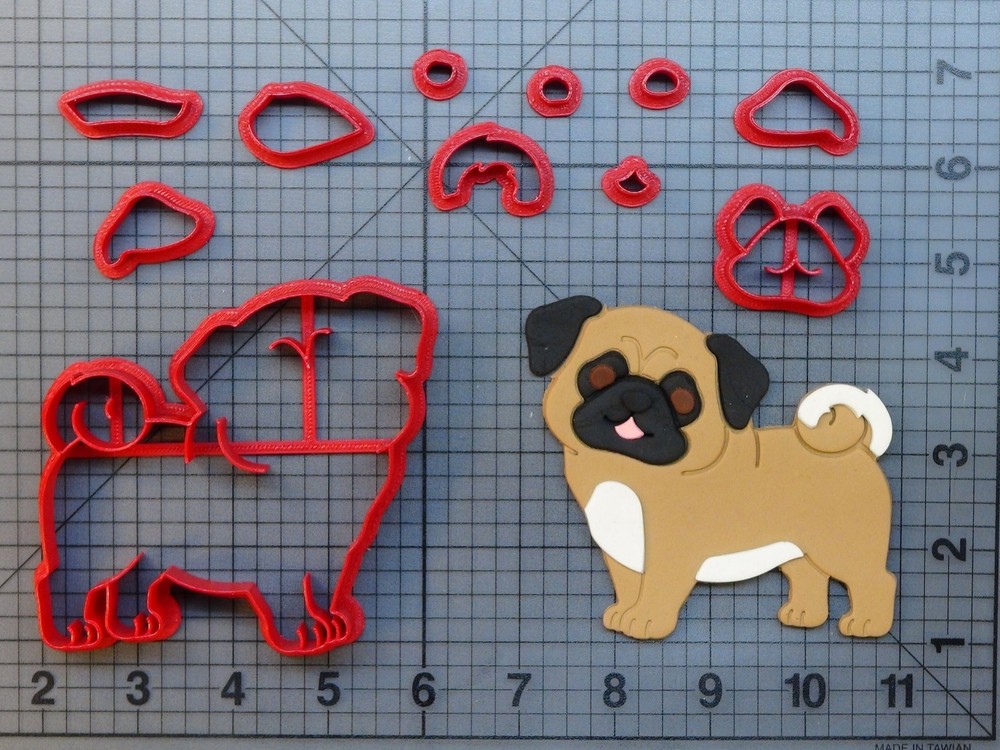 Pug 266-948 Cookie Cutter Set