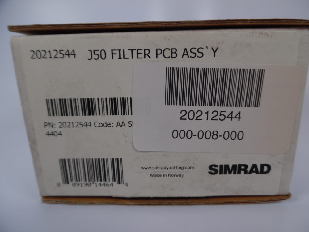 Simrad - J50 Autopilot Computer Filter PCB Assembly - 20212544 NEW OLD STOCK