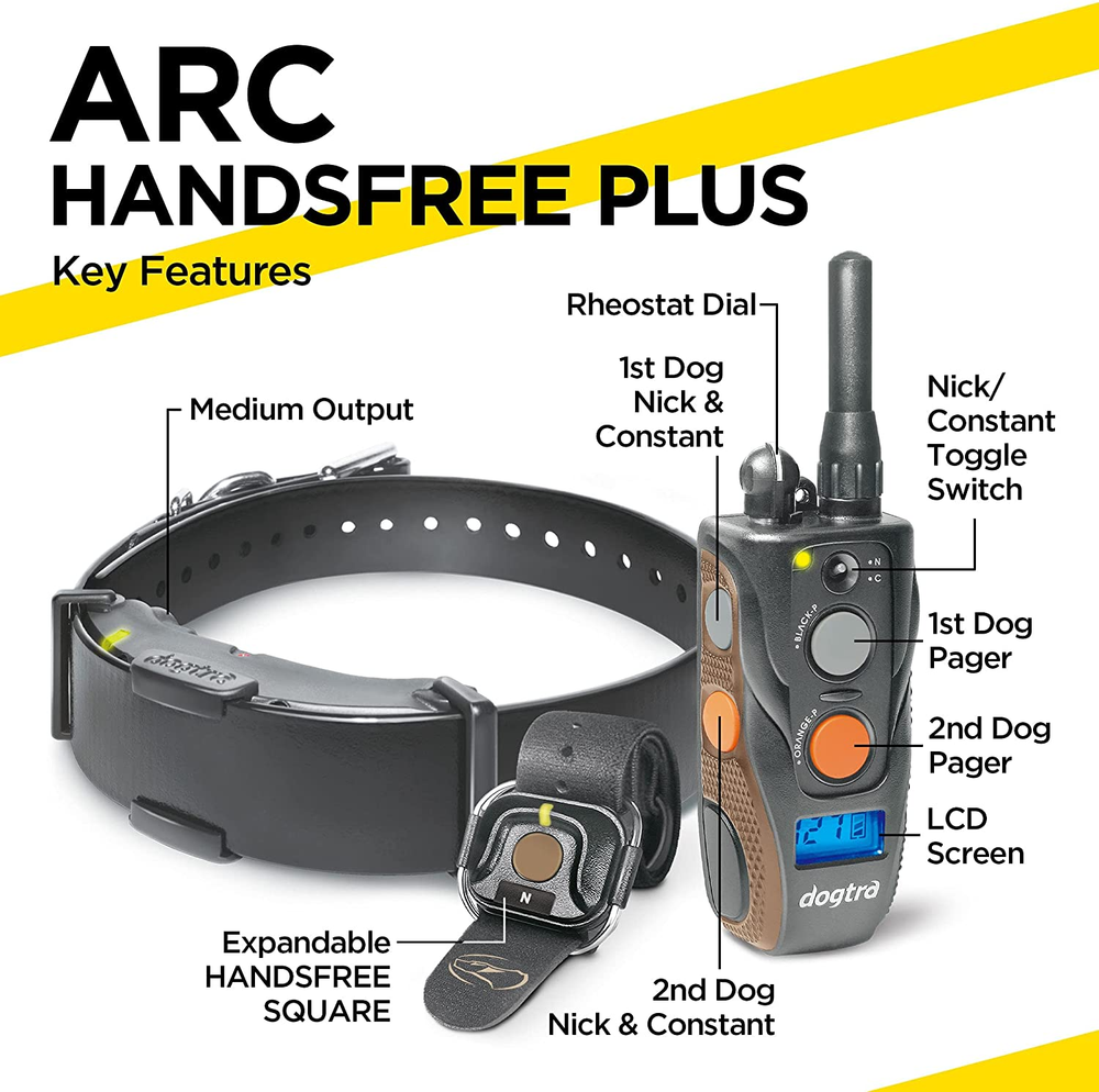 Dogtra ARC HandsFree PLUS Remote Dog Collar Training System 3/4 Mile Range