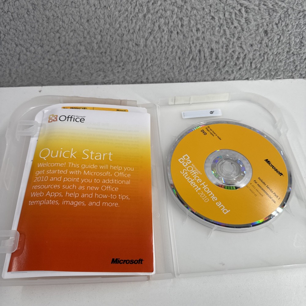 Microsoft Office 2010 Home and Student With Product Key & Original Packaging