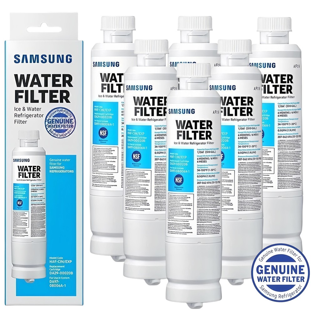 2-6 Samsung Water Filter DA29-00020B HAF-CIN/EXP DA2900020B RWF0700A RF23J9011SG