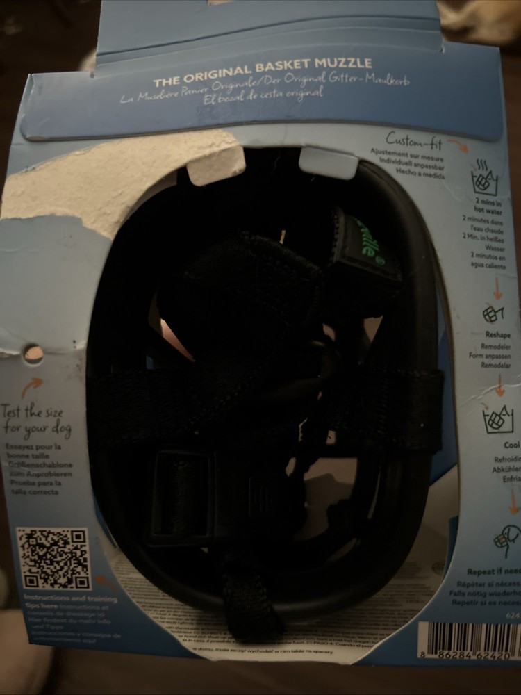 Baskerville Ultra Muzzle for Dogs - Size 4 - Adjustable & Comfortable - New