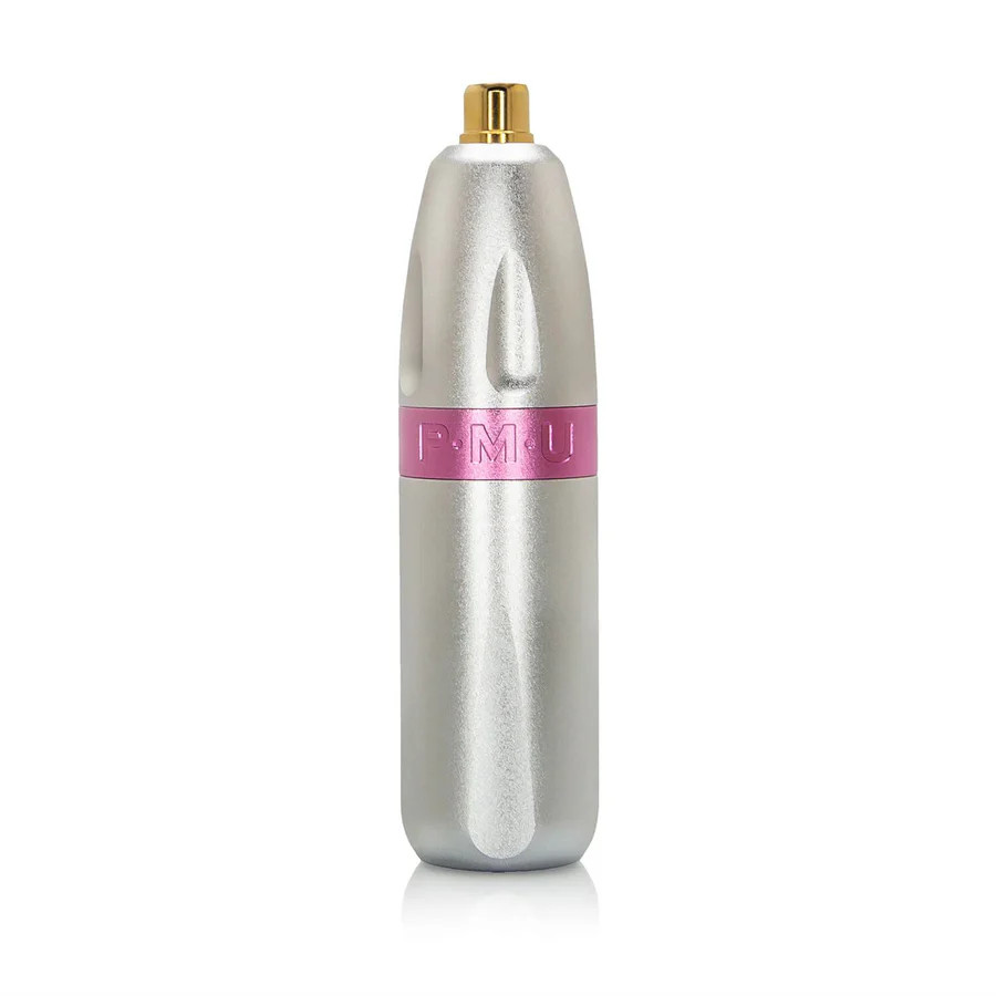 NEW Bishop PMU Pen Machine 2.5 Stroke - Silver/Pink + Critical V2 Battery Bundle