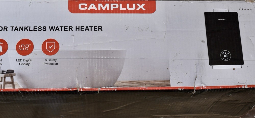 CAMPLUX CA318 3.18 GPM Indoor Tankless Water Heater - Black