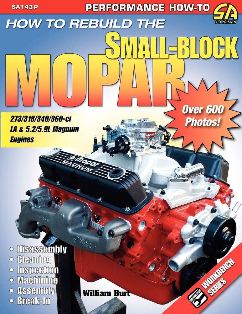 Mopar Small-Block How To Rebuild Build Max Performance 2 Book Set
