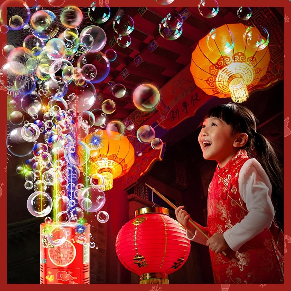 Compact Bubble Machine with Colorful LED Lights - Ultimate Party Experience