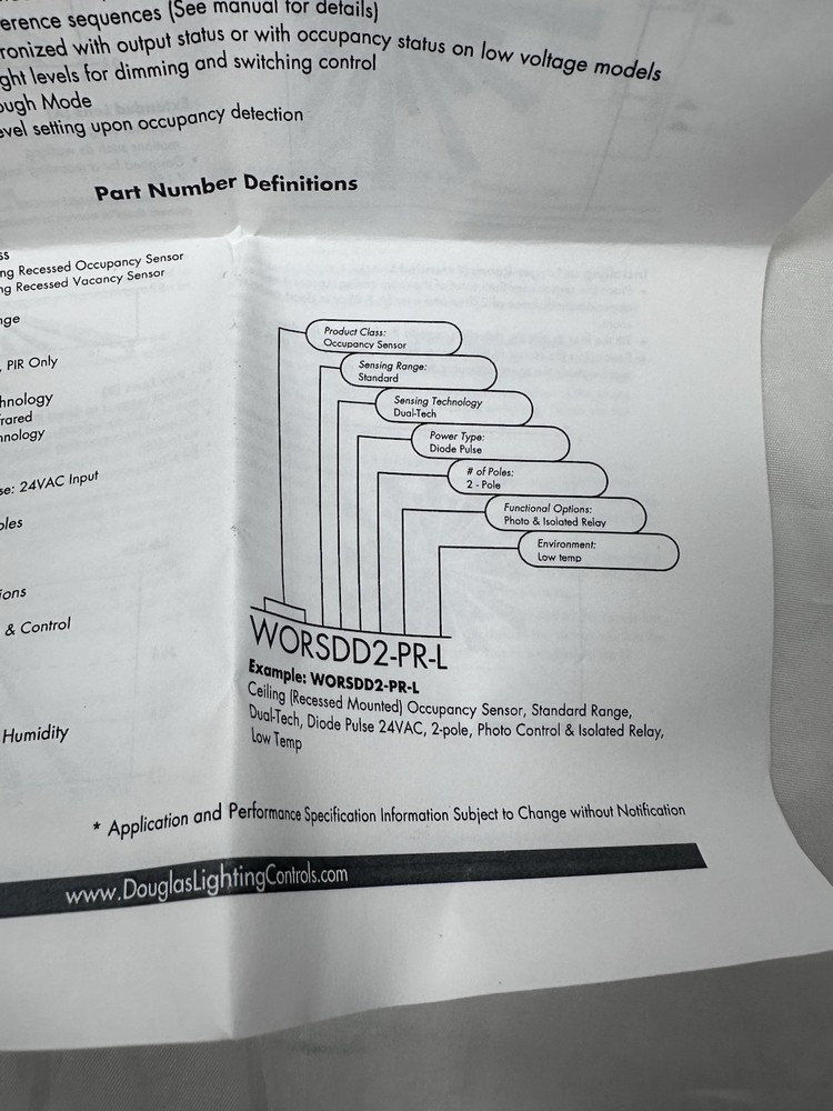 Diversa WVRSDD1-R-N Ceiling Mount Occupancy Sensor
