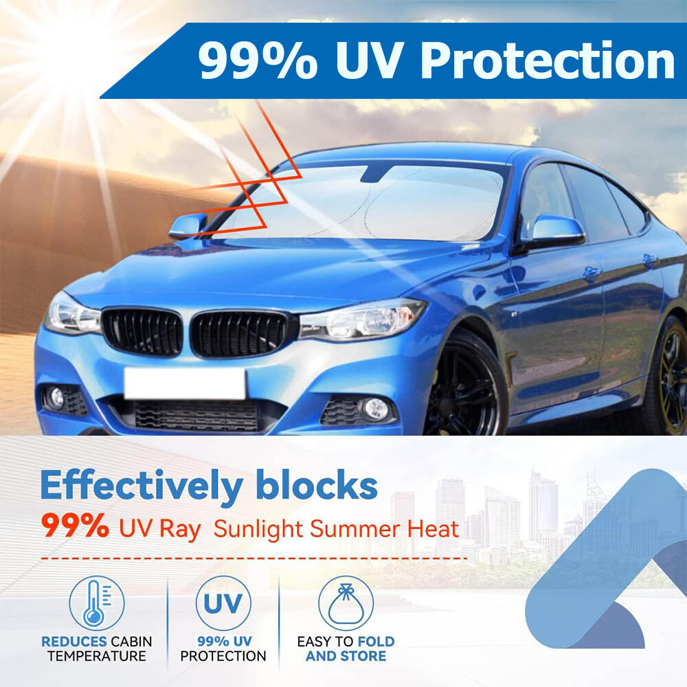Foldable Car Front Rear Window Sun Shade Cover Windshield Visor UV Protection