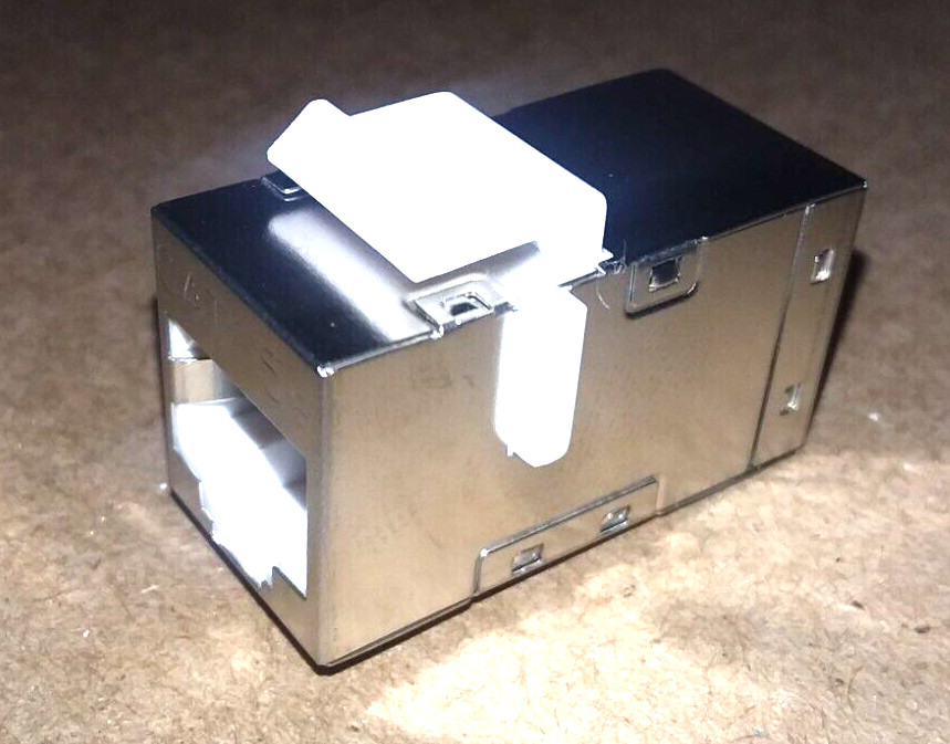 RJ45 CAT.5e FTP Network F/F Inline Keystone Panel Through Coupler