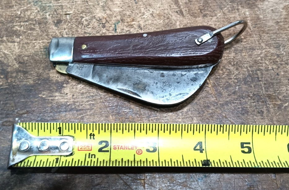 Vintage Klein Tools Chicago USA Folding Lock back Hawkbill Hook Knife 3" BLADE