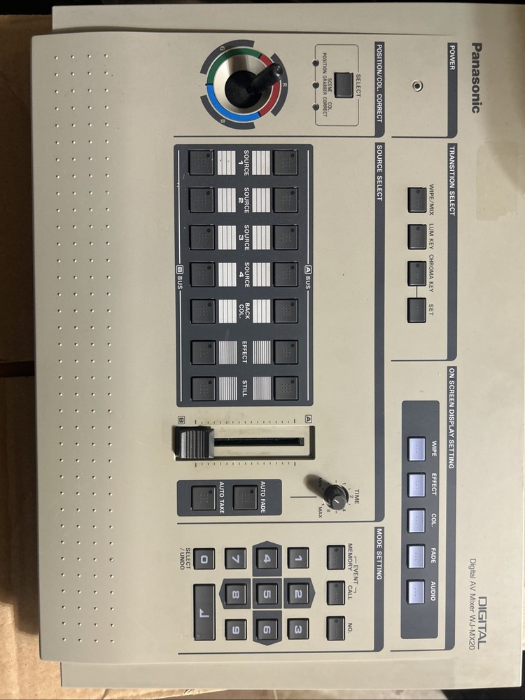 Panasonic Model WJ-MX20 Digital AV Mixer