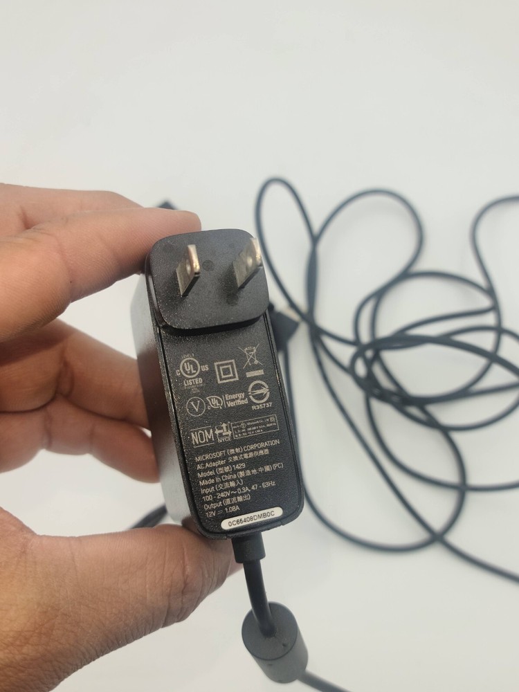 Genuine Microsoft XBOX 360 Kinect Sensor Bar 1414 Black with Power Adapter