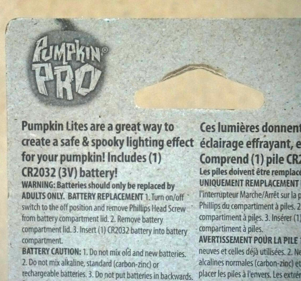 Pumpkin PRO Strobe Lite Lighted Pumpkin Light Battery Operated