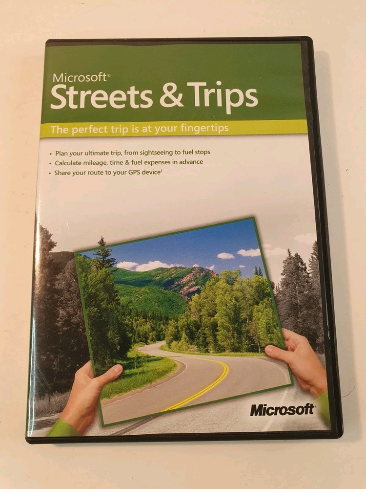 MS Streets & Trips 2009 Manual PC DVD Mapping Tool Software Microsoft