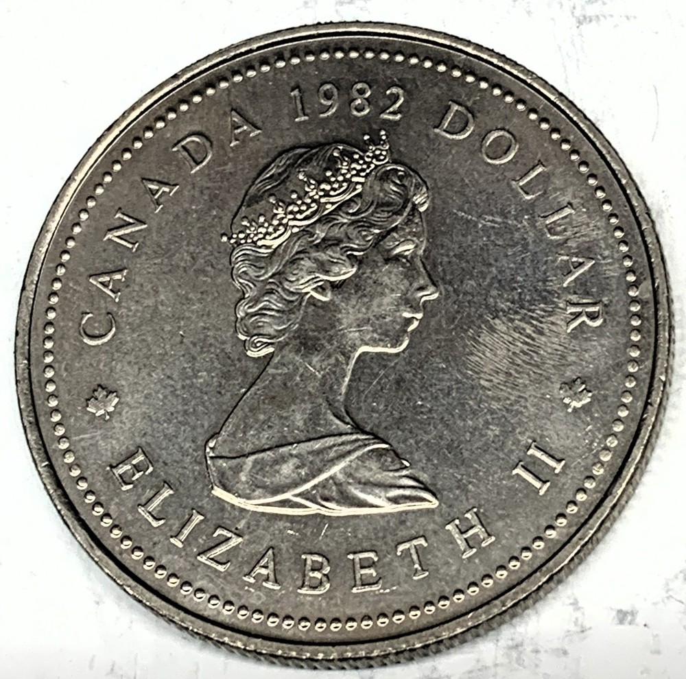 # C9156 CANADA COIN, ONE DOLLAR 1982 UNC.