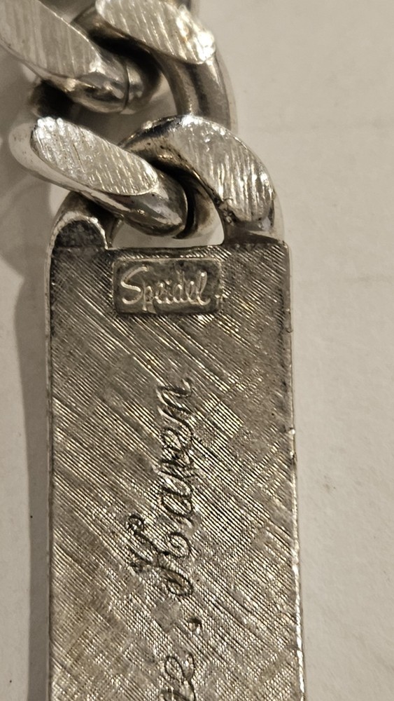 Vintage SPEIDEL Chain & Shields Bar Bracelet