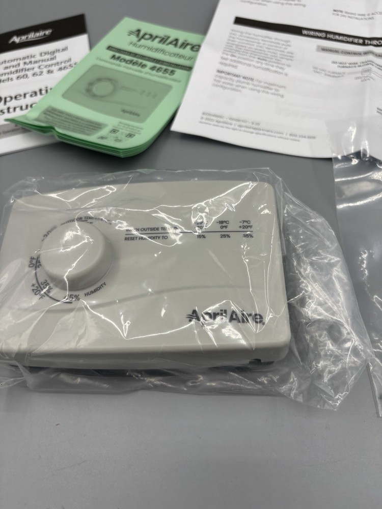 Aprilaire 4655 Manual Humidifier Control - White