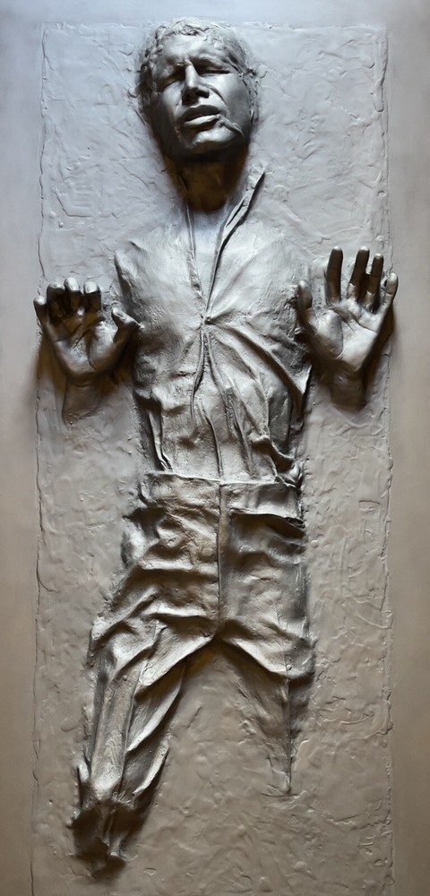 Accurate Life Size Han Solo in Carbonite Cast, Uncut Version