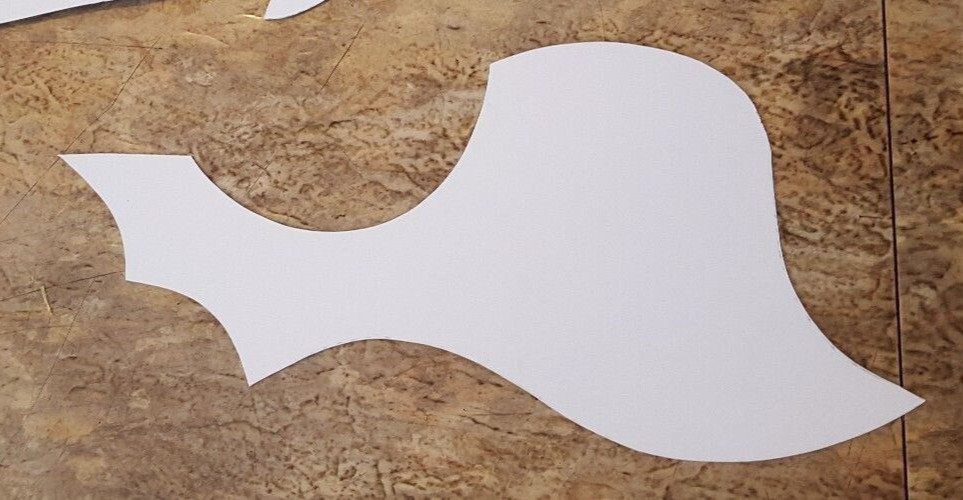 Micas Para Bajo Quinto Pickguard White Universal REF# MXT-1WS