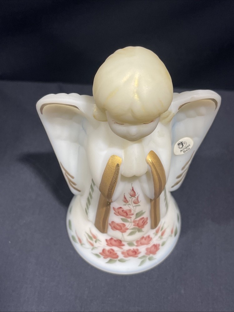 FENTON ANGEL BELL WITH FLORALS LTD ED NUMBERED 840/2000