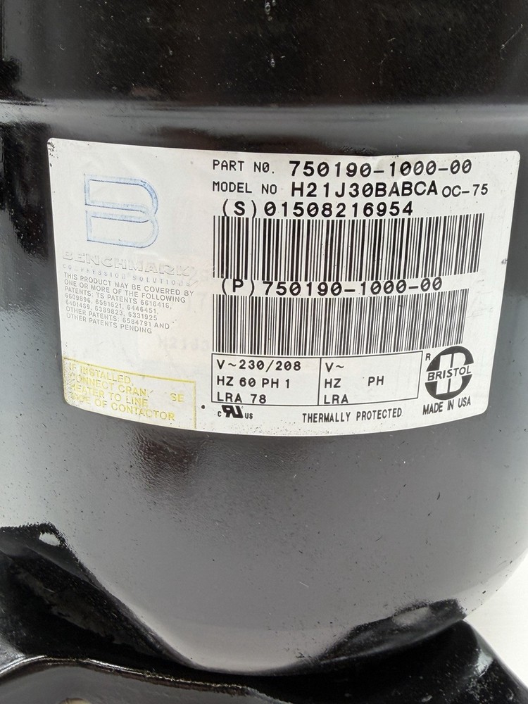 Benchmark H21J30BABCA AC Compressor Used Tested ❄️