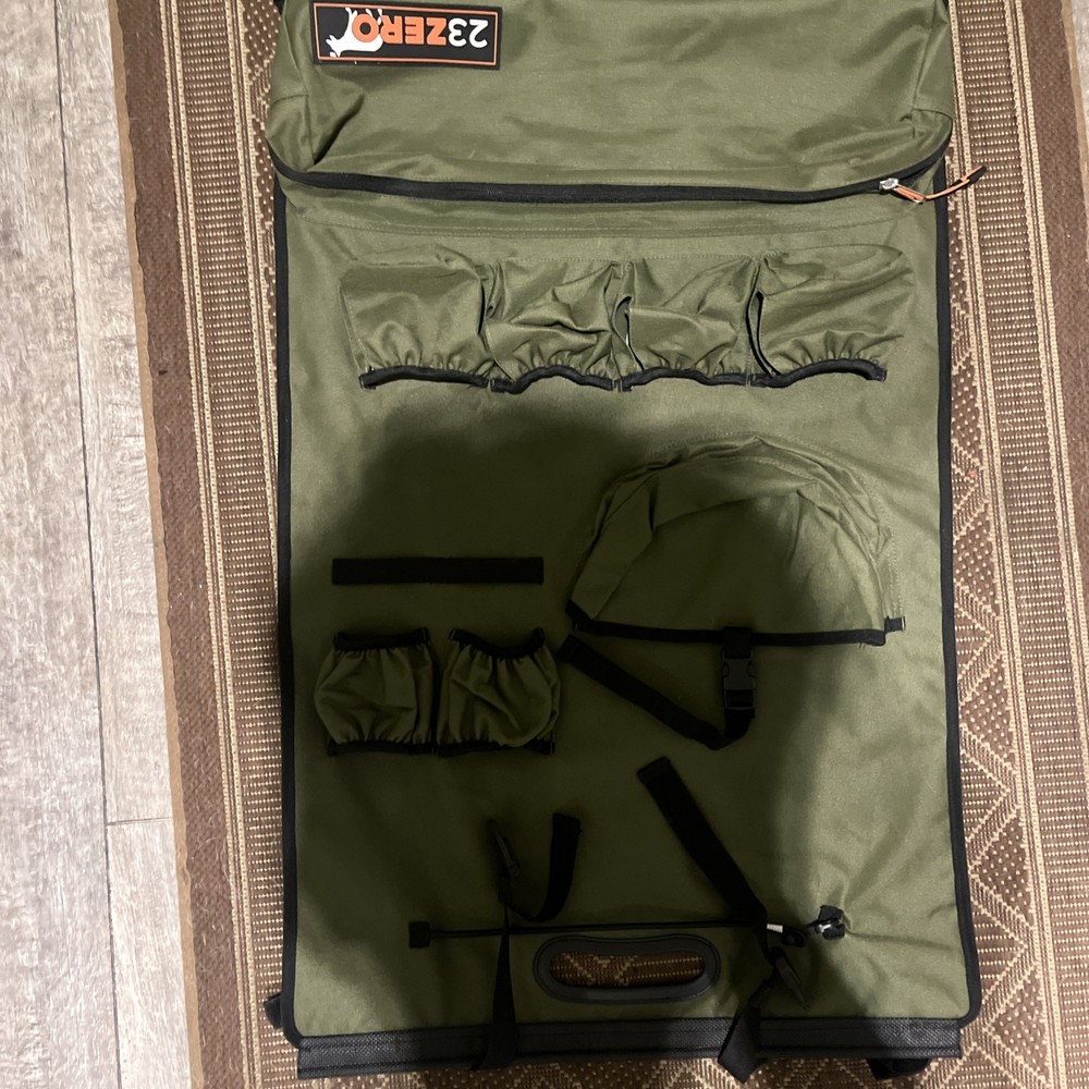 23Zero Storage Tactical Sling Backpack Green And Black.
