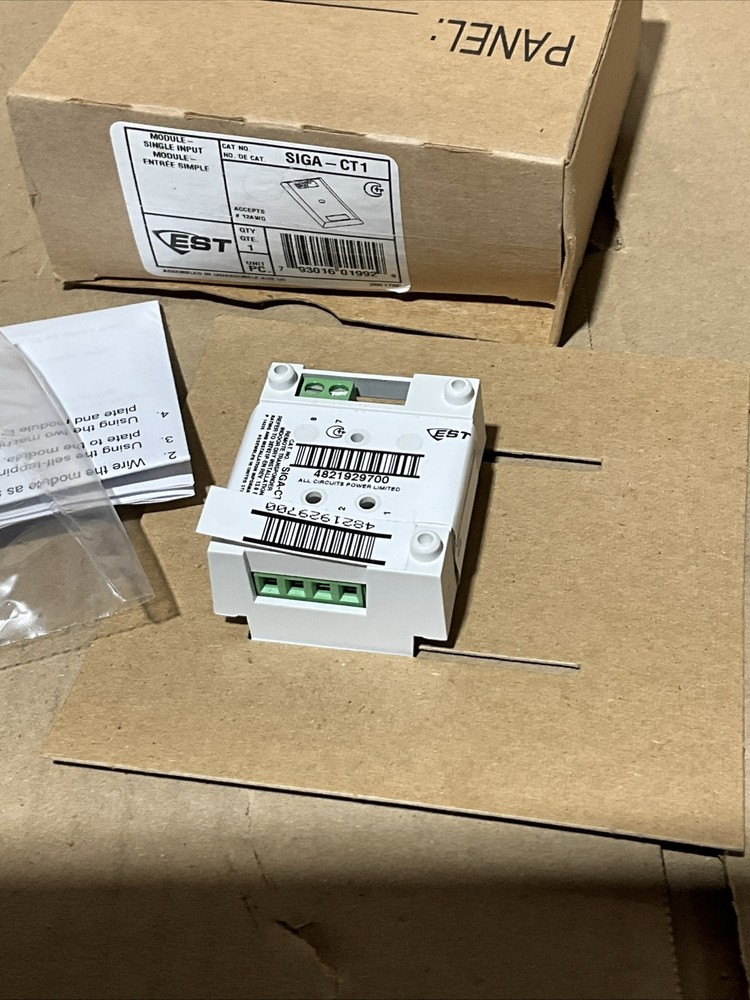 EDWARDS SIGA-CT1 Single Input Module for Fire Alarm System NOS