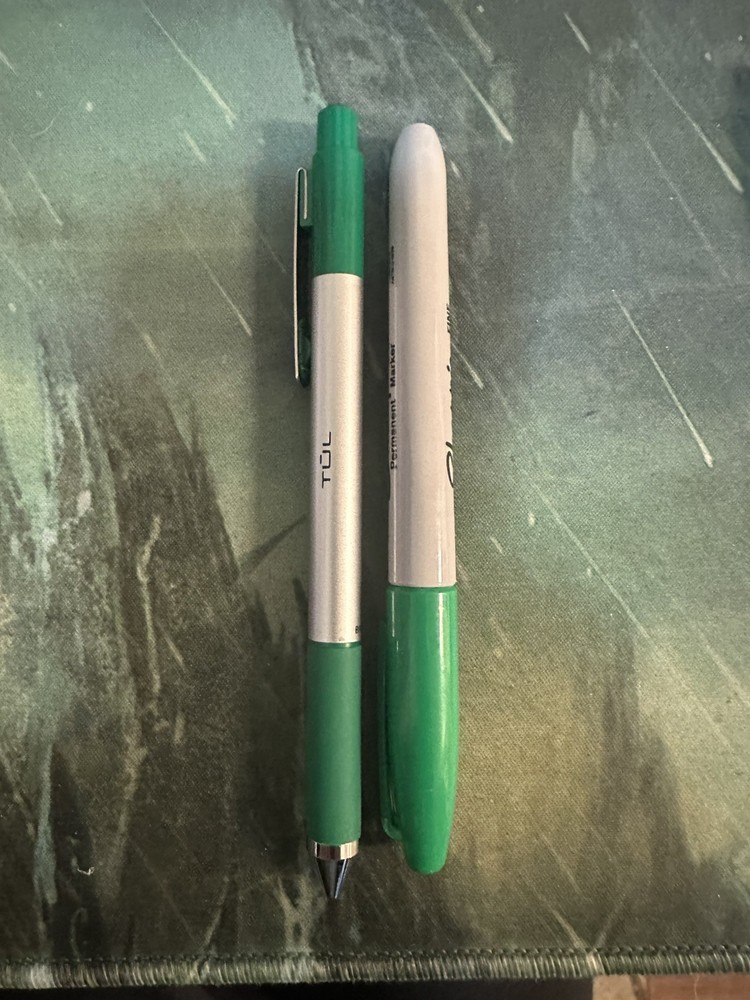 TUL pen and Sharpie set, various colors