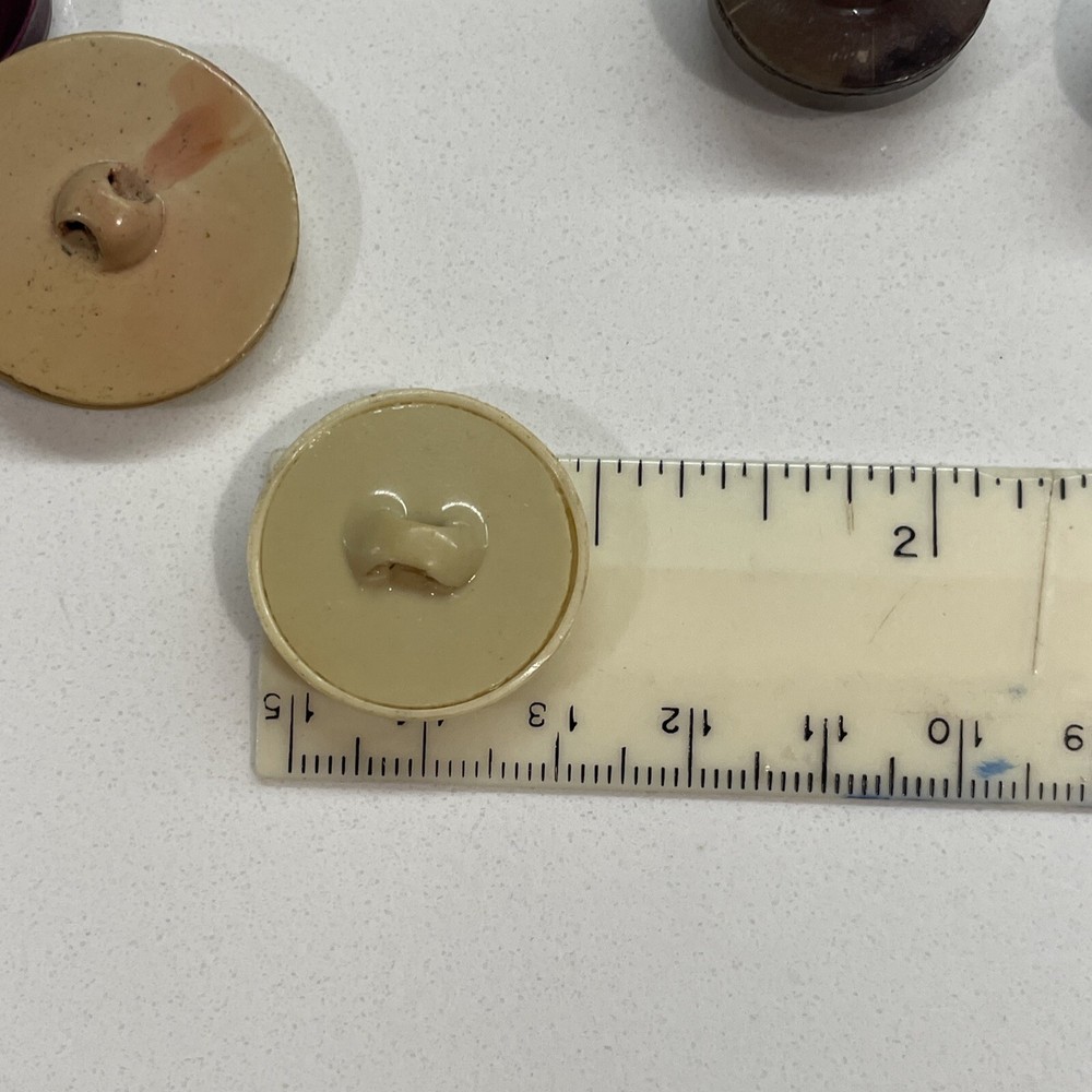 Vintage Hollow Celluloid Buttons Large Lot