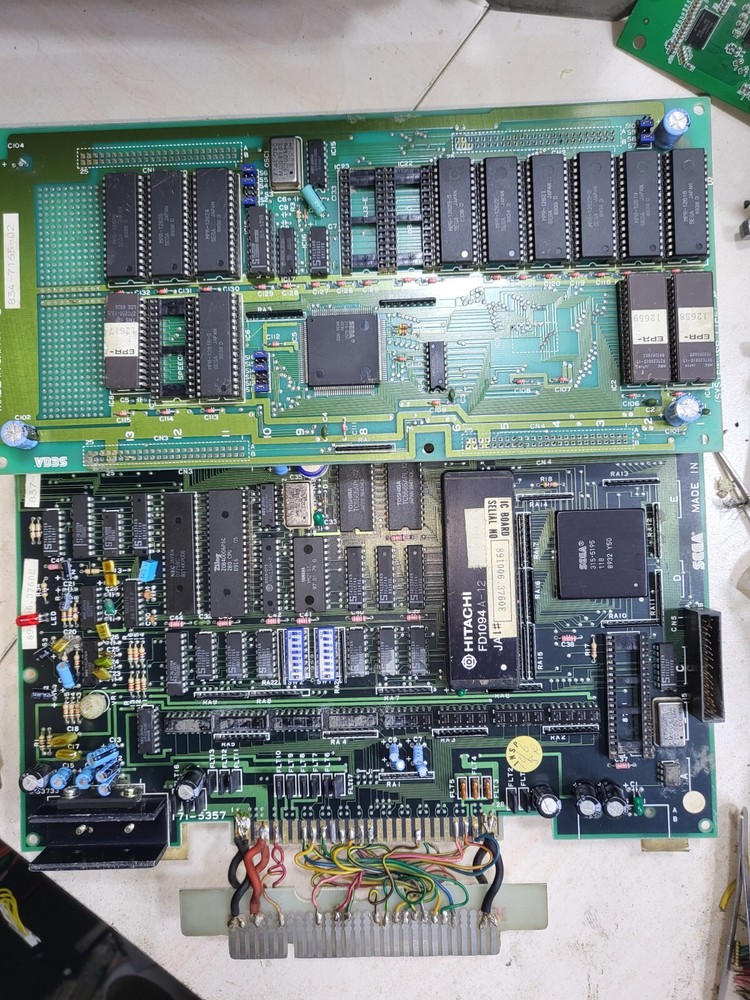 Original Sega E-Swat Arcade PCB Board Tested Working 100%