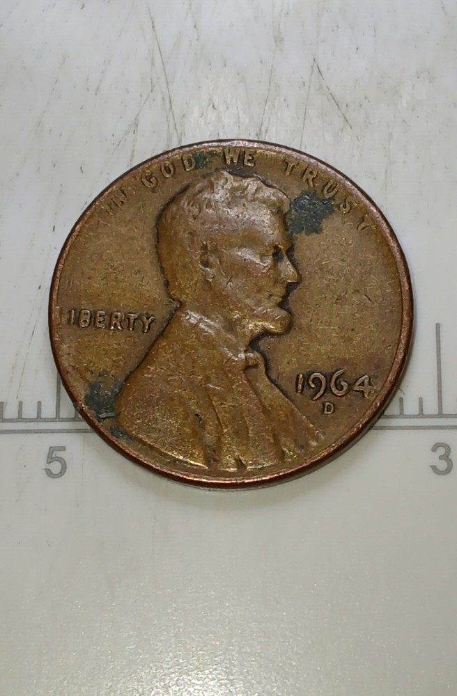 1964 D Lincoln Penny RARE — “L” on edge error