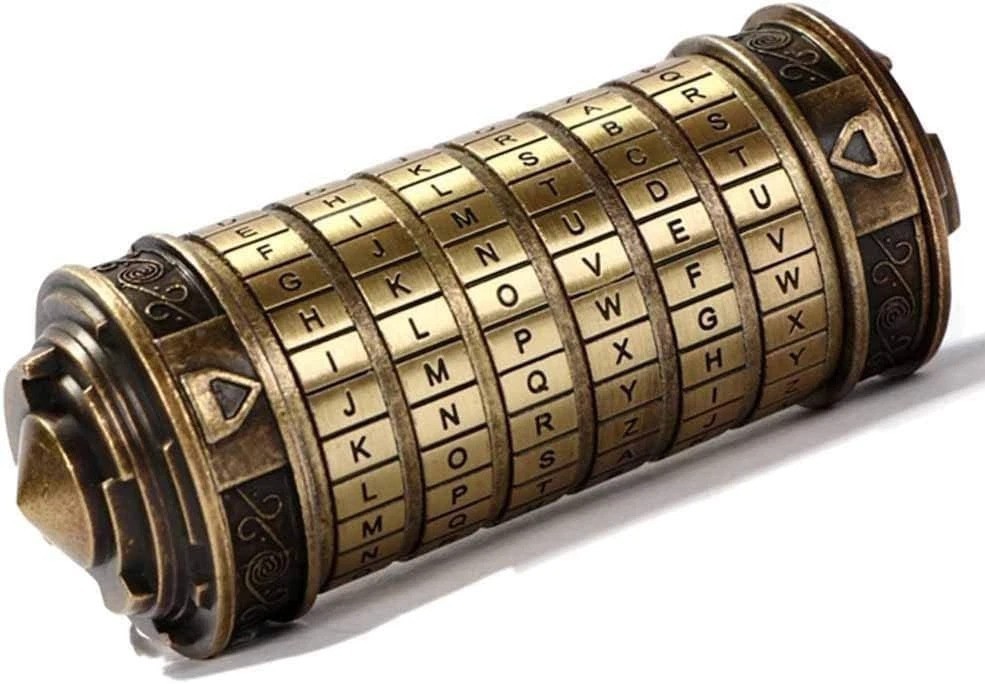 Cryptex Da Vinci Code Mini Cryptex Lock Puzzle Boxes with Hidden Compartments...
