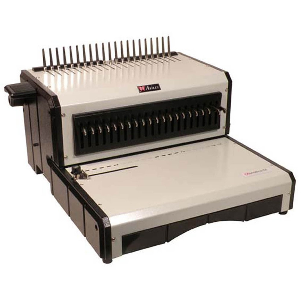 Akiles AlphaBind CE Electric Punch & Binding Machine for Comb Spines 12" ( New )