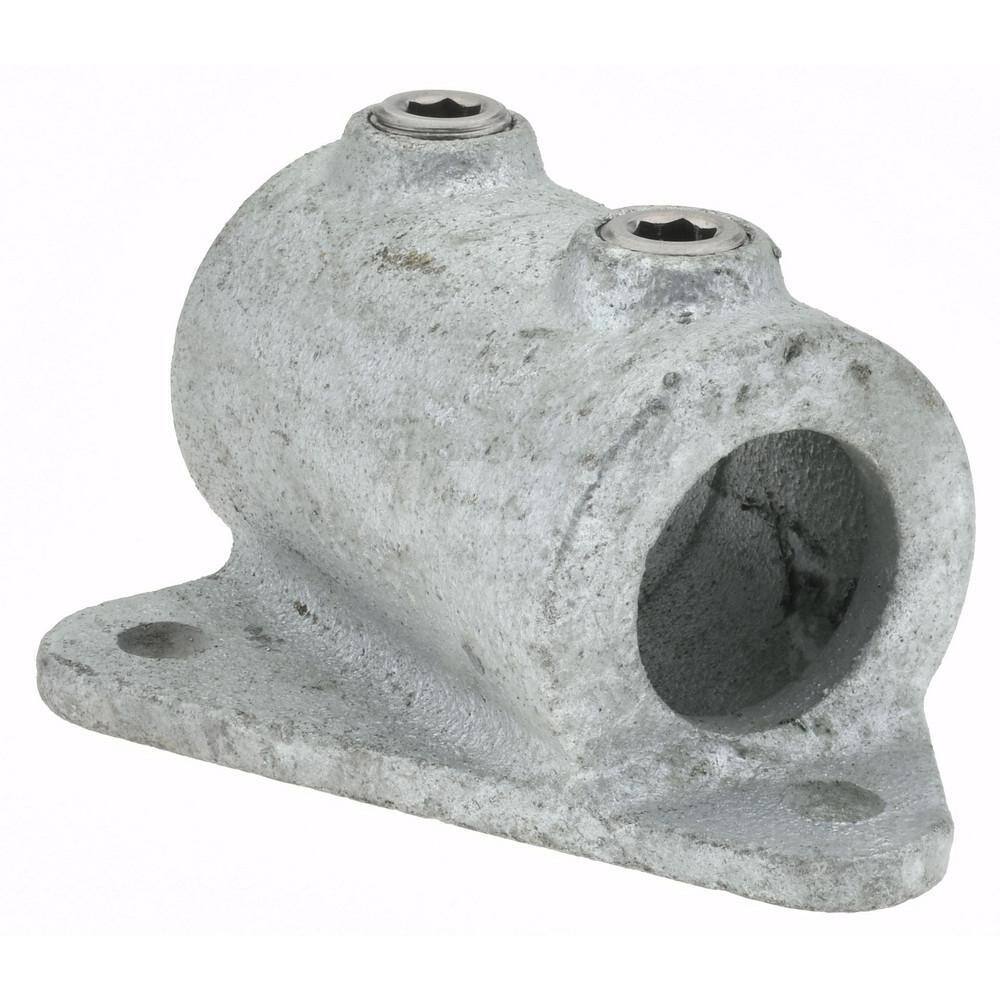 PRO-SAFE Structural Pipe Rail Fitting: 2-Socket Wall Flange for 1-1/4" Pipe