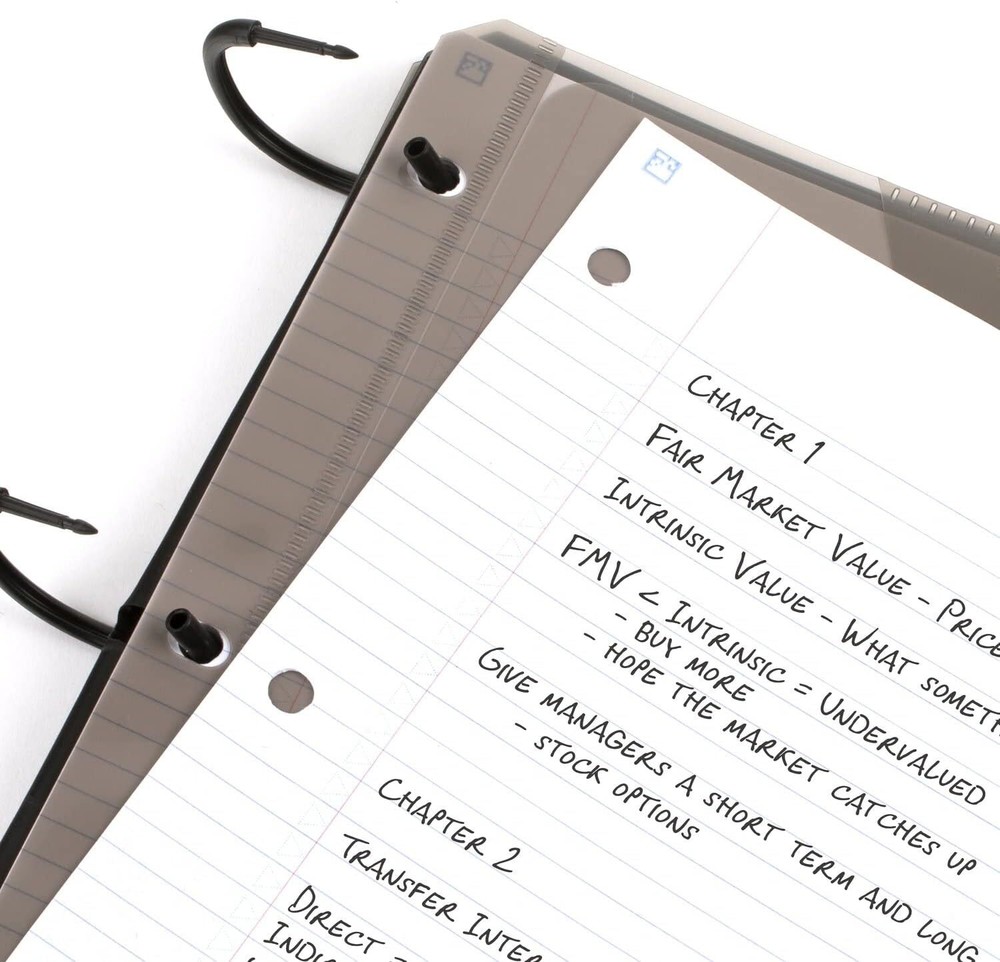 Five Star Flex Refillable Notebook + Study App, College 8 1/2" x 11", Black