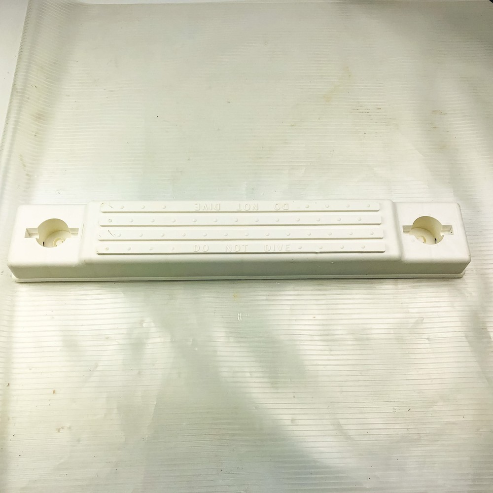 Replacement Top Step Pool Ladder Rung with Tread Do Not Dive 22" x 3.75" White 2