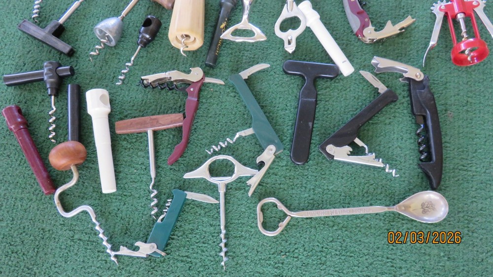 Various Vintage Wine Openers, Corkscrews & Bottle Openers
