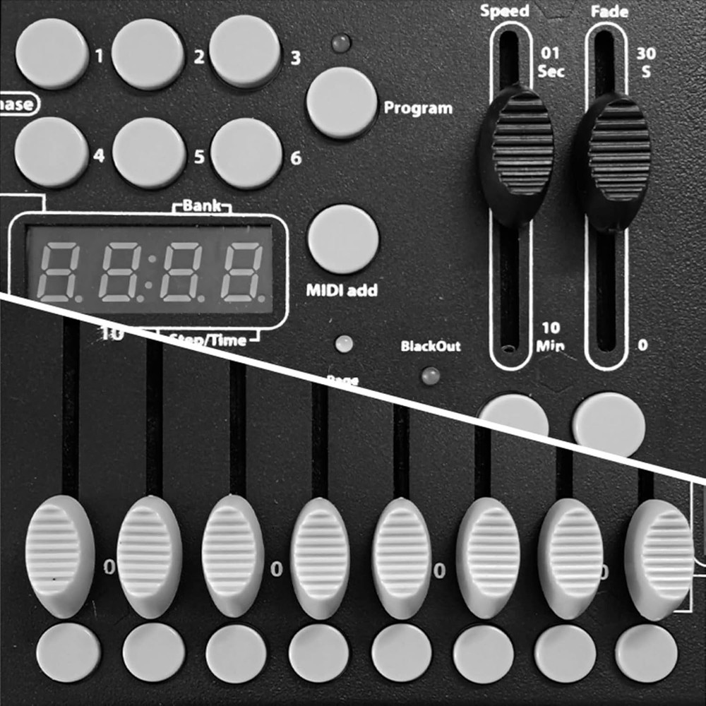 DMX Controller, DMX192 Console Mini DJ Light Controller Lighting Mixer Board Con