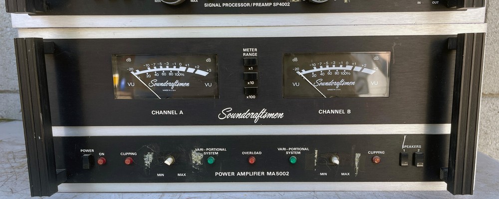 Soundcraftsmen MA5002 Power Amplifier + Signal Processor Preamp/Equalizer SP4002