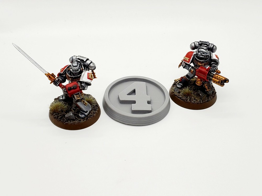3D Printed Round Numbered Disk Objective Markers for Tabletop Gaming