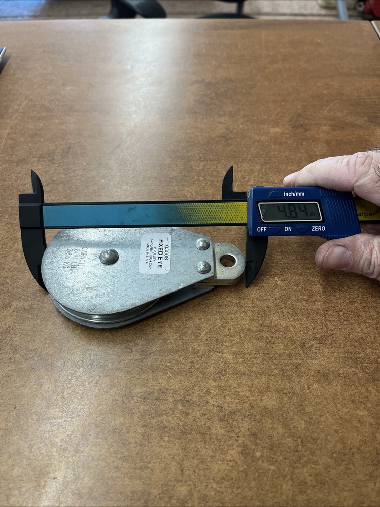 3” Fixed Eye Pulley, for 3/16 & 1/4” cable or rope