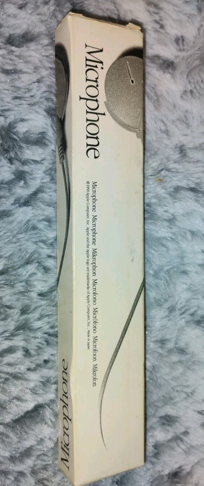 Vintage 1990 Apple Microphone in Original Box Apple Computer Mic