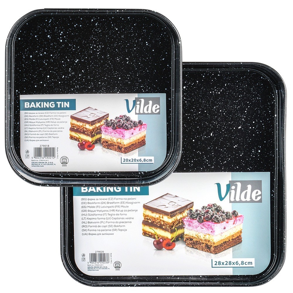 Springform pan granite 20 / 28 cm 2 pcs. Cake tin, flat base, baking tin,...