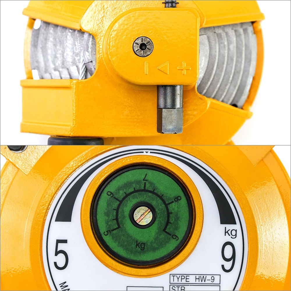 2 QWORK Spring Balancer 11-19 lbs Retractable Balancer 5 Ft Long Wire Rope