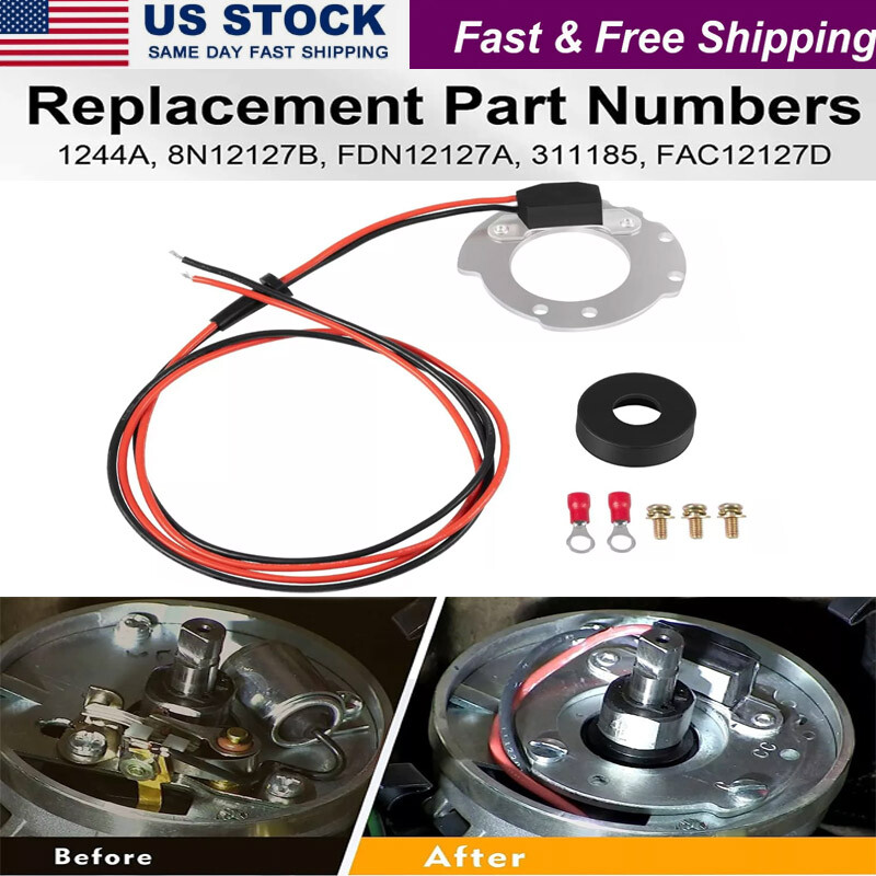 1244A Ignitor 4 Cyl Electronic Ignition Conversion Kit for Ford Tractors 9N 8N