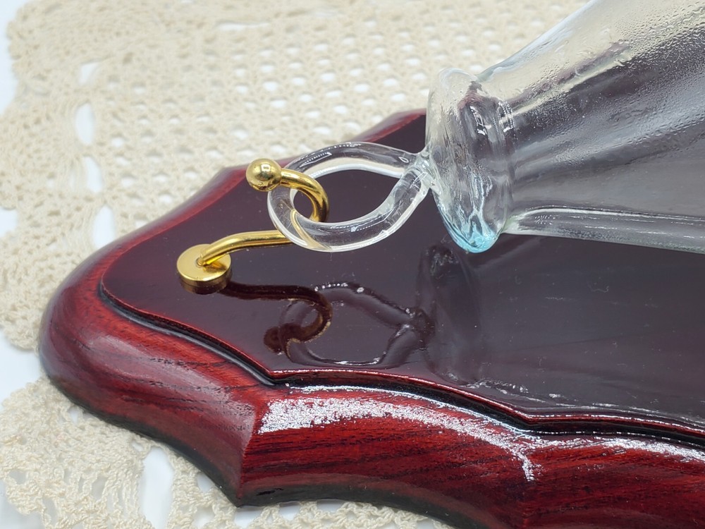 Barometer with Plaque High Gloss Cherry Wood