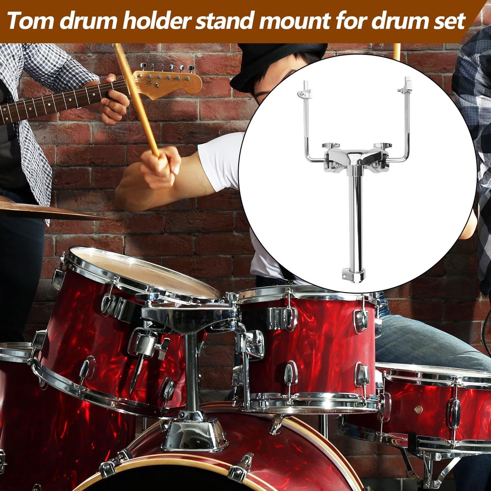 Tom Drum Holder Drummer Musical Performance Hardware Sturdy Durable Strong St...