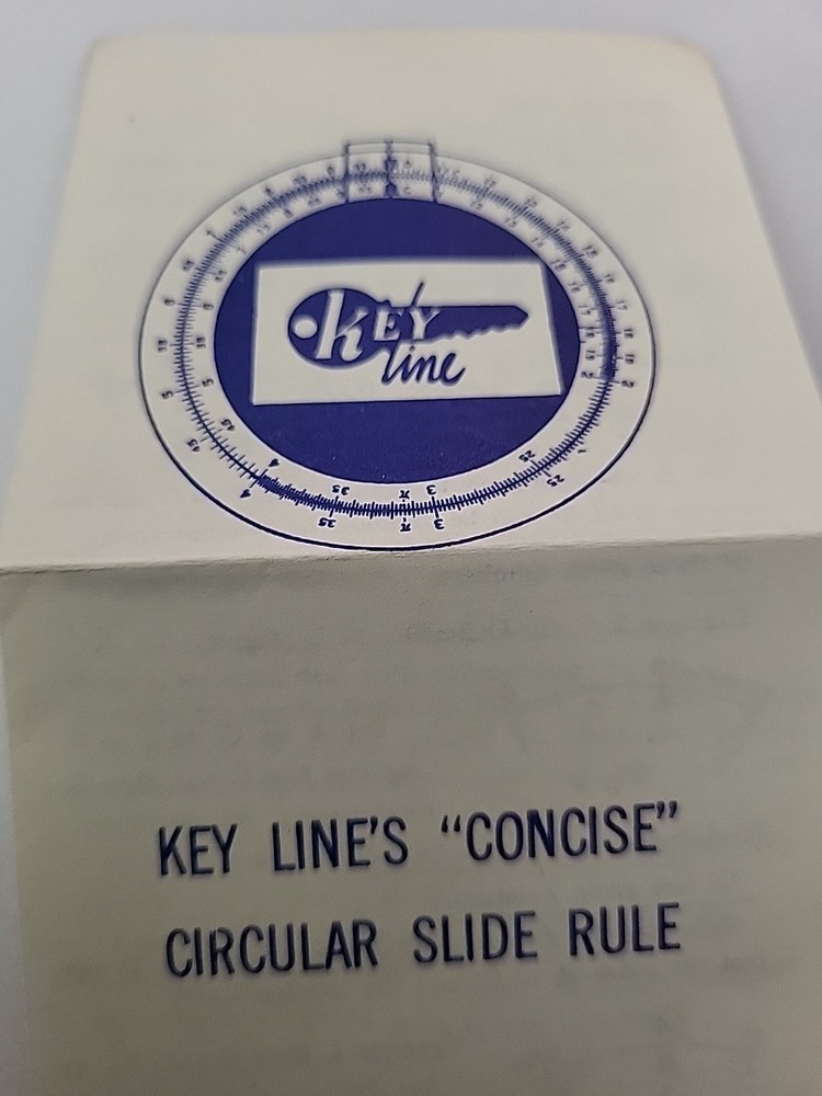 Key Line's Concise Circular Slide Rule Instructions