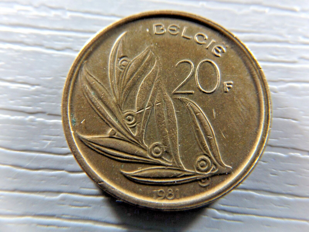BELGIUM 1981 20 Francs