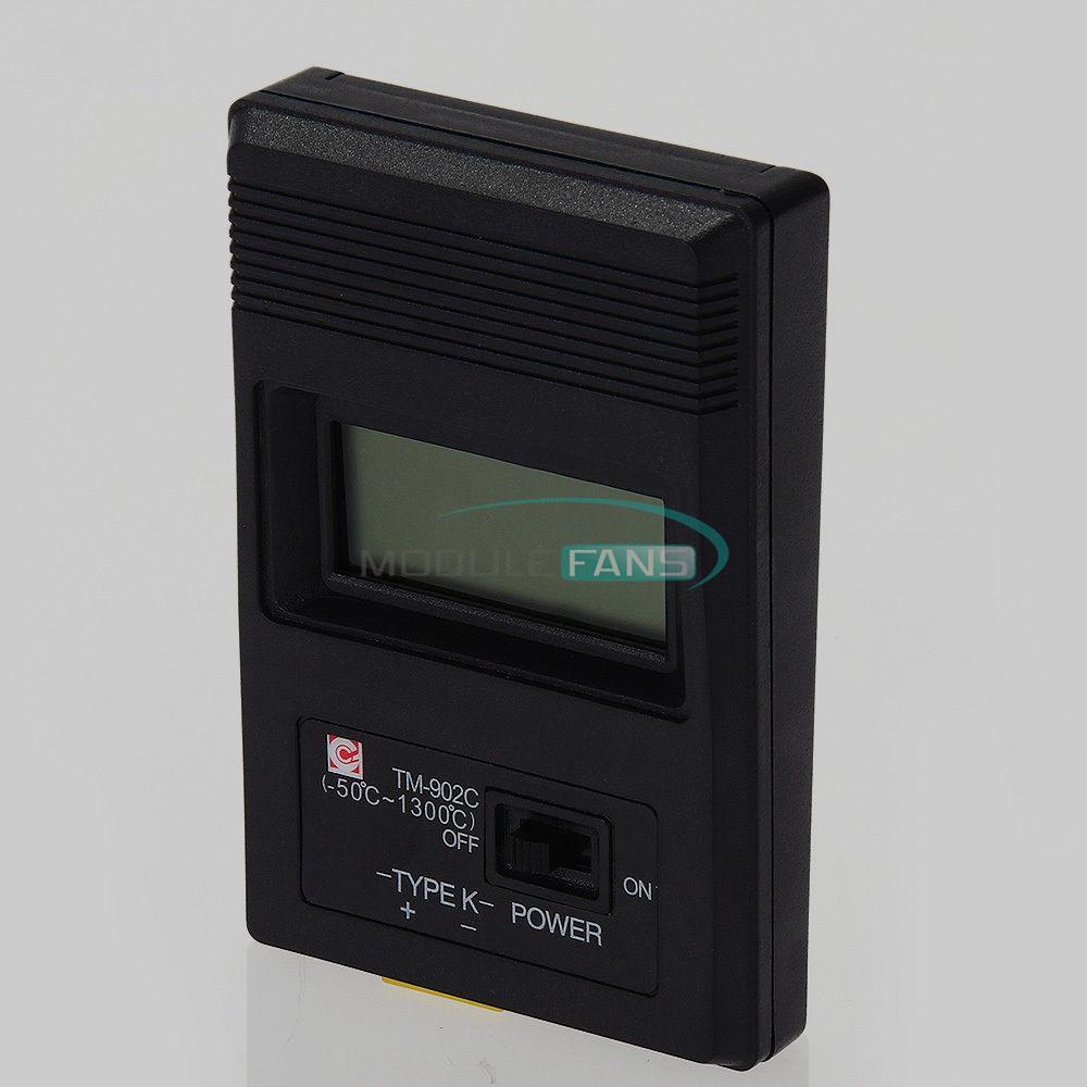 TM902C Digital LCD Thermometer Temperature Reader Meter Sensor K Type Probe MF